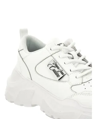 Versace Jeans Couture ロゴプレート入りのチャンクトレーナー - White - サムネイル3