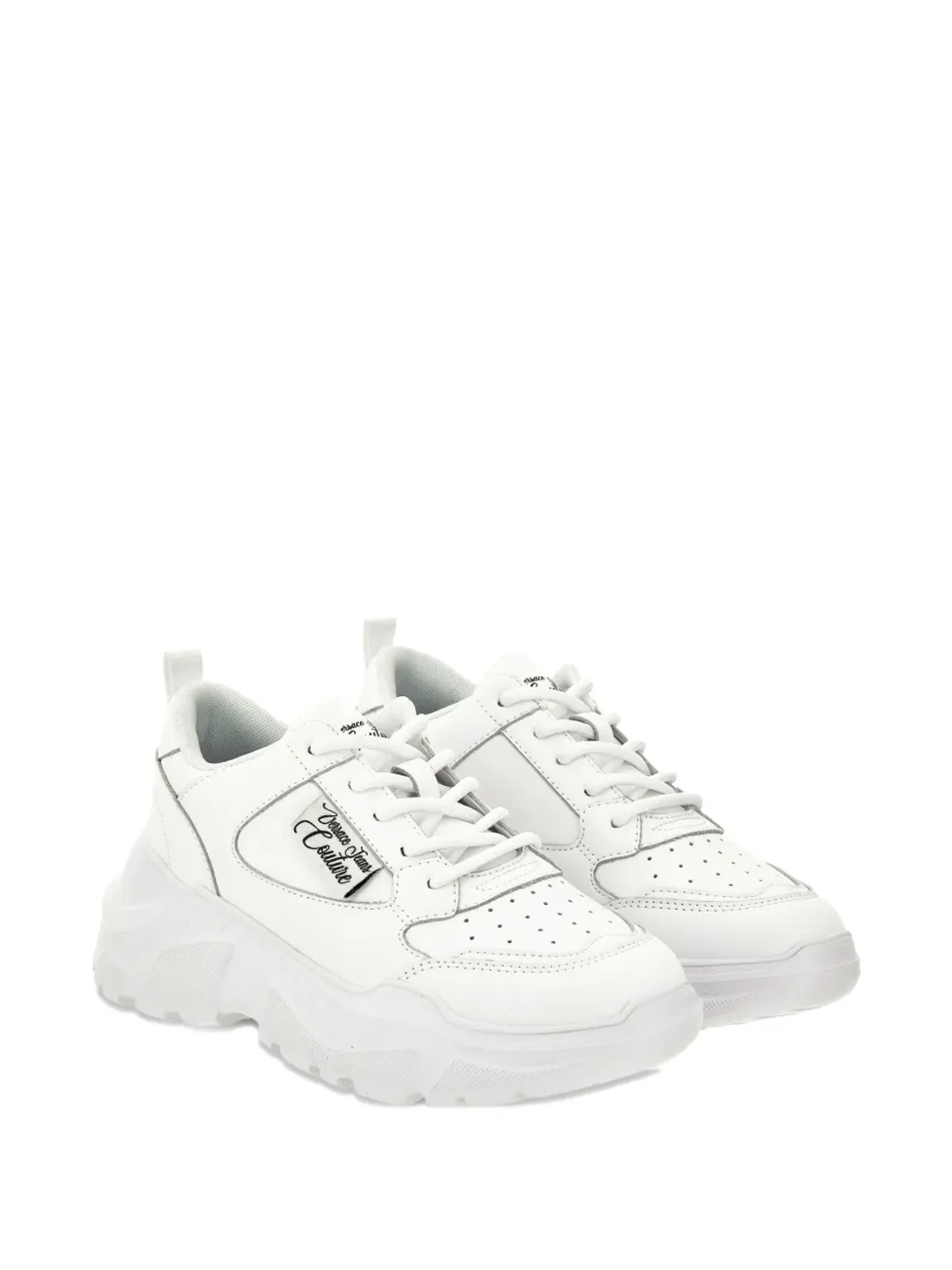 Versace Jeans Couture ロゴプレート入りのチャンクトレーナー - White - 画像4