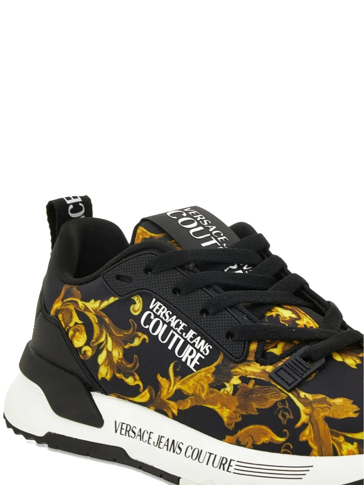 Versace Jeans Couture ダイナミック バロック柄スニーカー - ブラック - 画像3