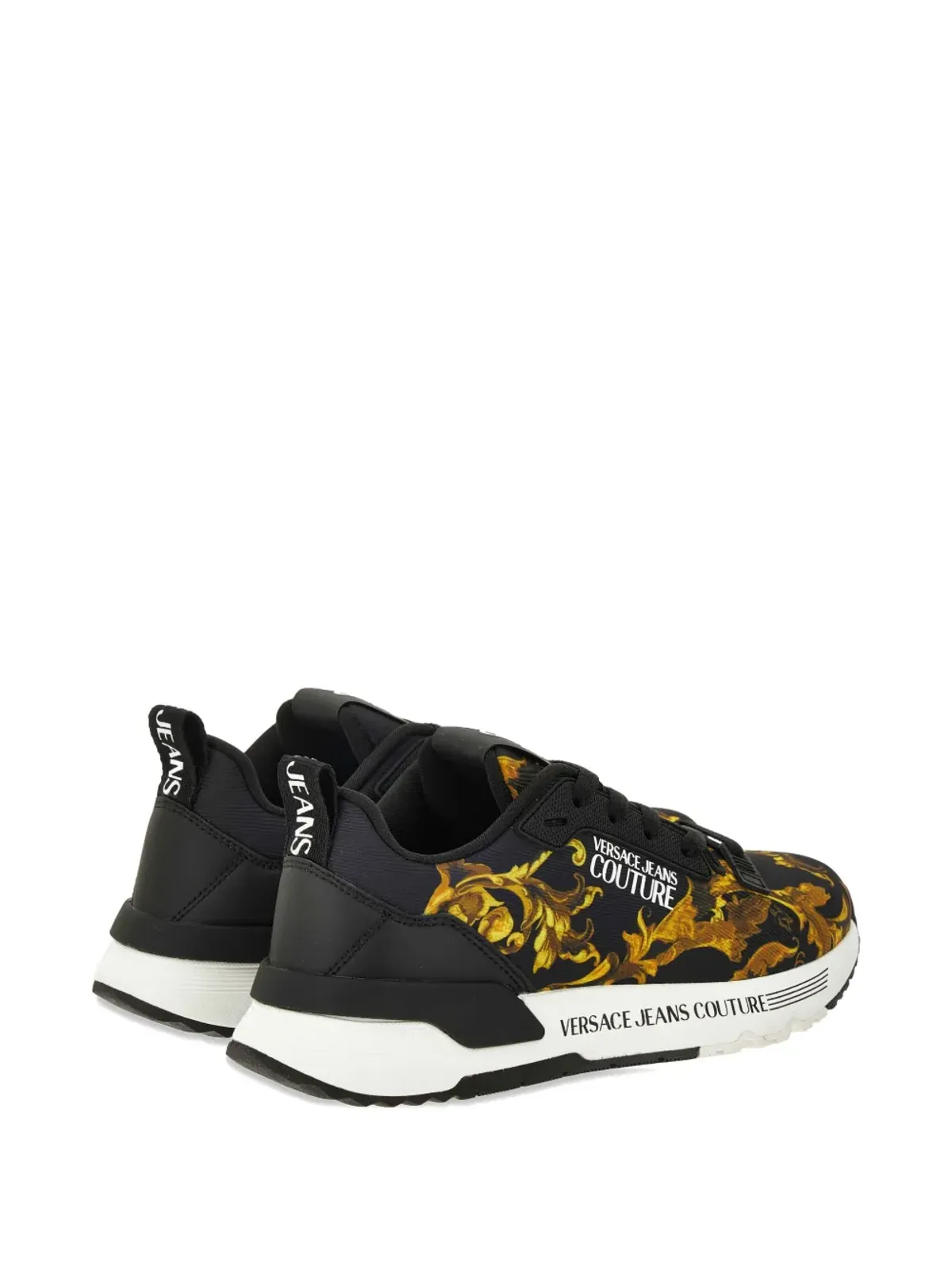 Versace Jeans Couture ダイナミック バロック柄スニーカー - ブラック - 画像4