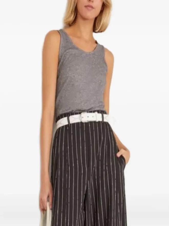 Loulou de Saison LouLou de Saison リブ編みスクープネックタンクトップの商品画像