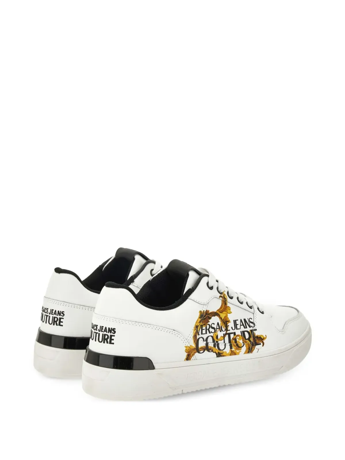 Versace Jeans Couture ロゴプリント レザースニーカー - 画像3