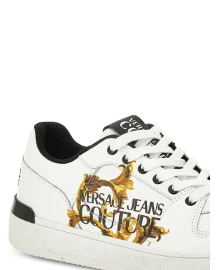 Versace Jeans Couture ロゴプリント レザースニーカー - サムネイル4