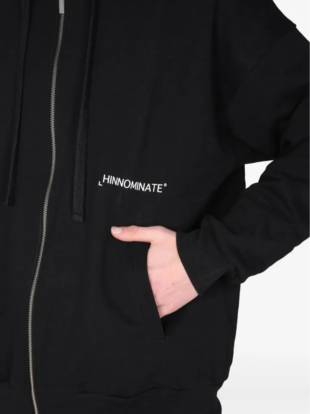 HINNOMINATE ジップフード付きスウェットシャツ - 画像4