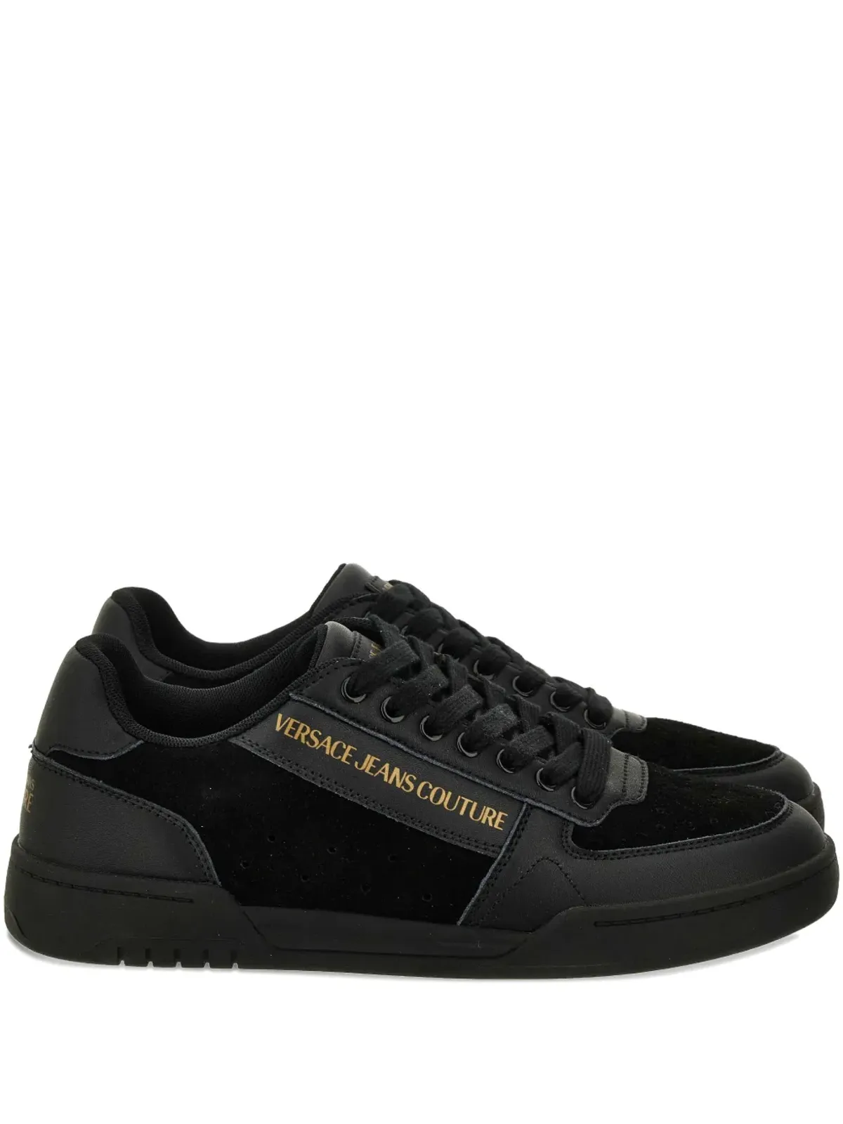 Versace Jeans Couture ロゴ入りレザースニーカー - 画像1