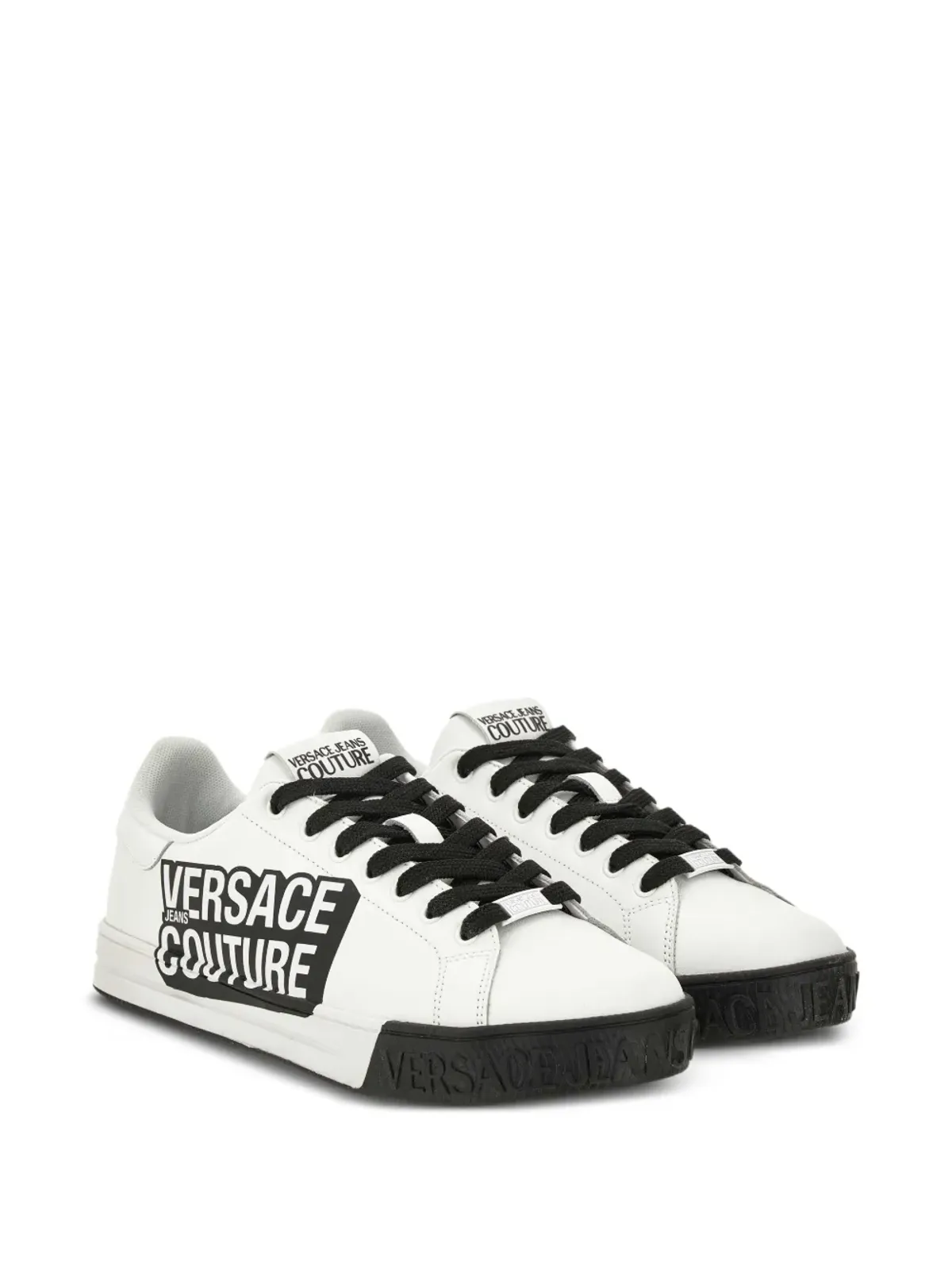 Versace Jeans Couture ロゴ入りレースアップスニーカー - 画像2