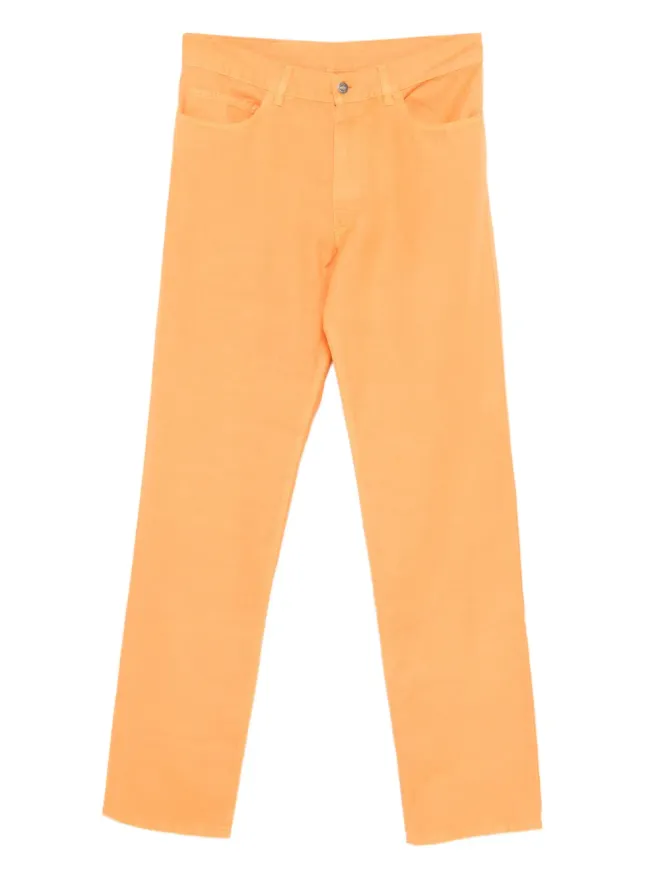 Loro Piana Pre-Owned Loro Piana Pre-Owned コットンリネンのパンツ（オレンジ）の商品画像