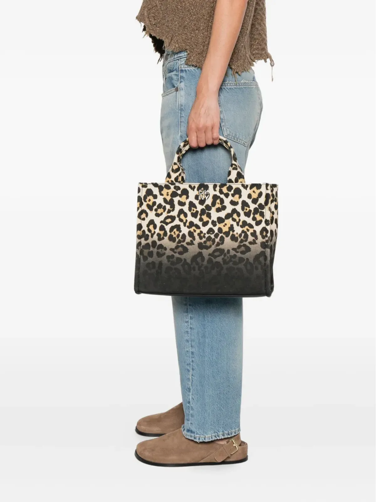 DKNY レオパード柄トートバッグ - 画像2