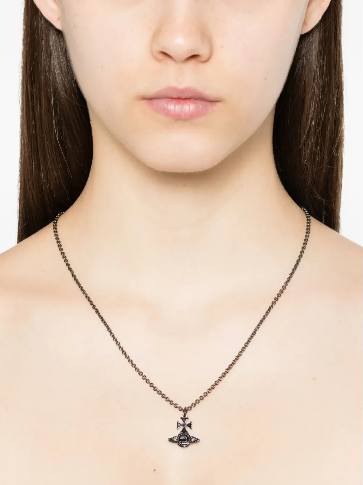Vivienne Westwood オーブ ラインストーン付きネックレス - 画像2