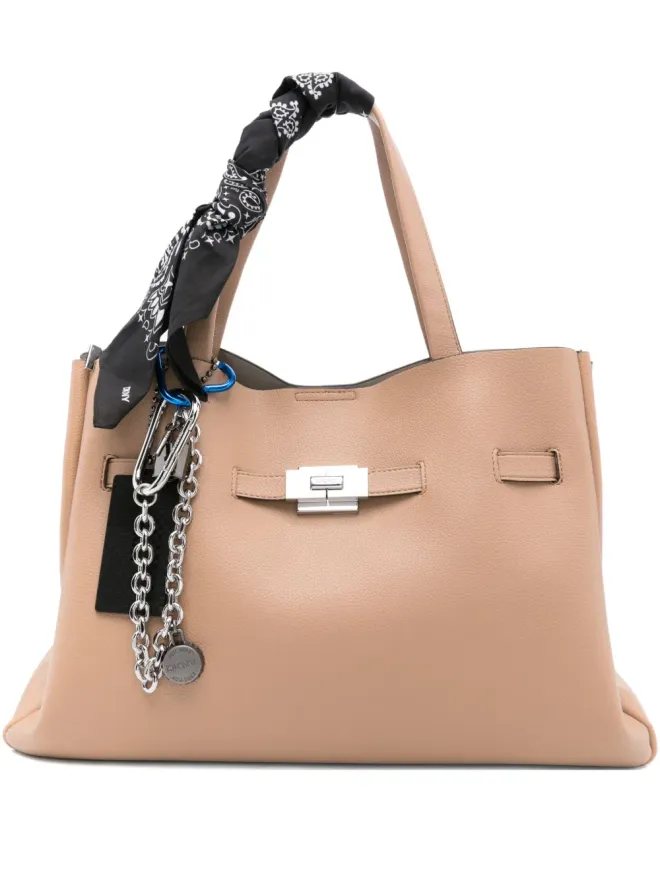 DKNY DKNY 大型 Bryar チェーンアクセント トートバッグ - ネュートラルカラーの商品画像