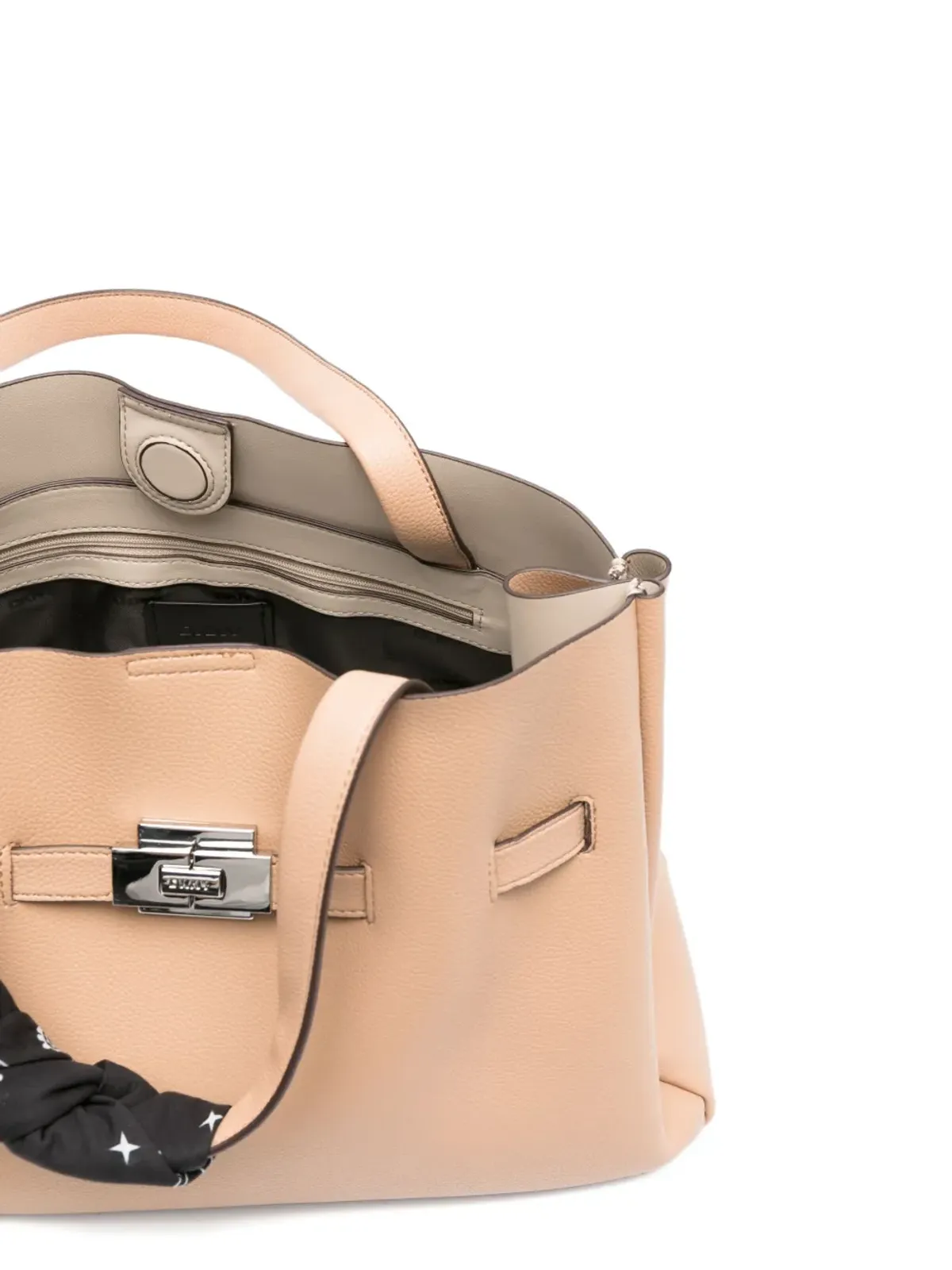 DKNY 大型 Bryar チェーンアクセント トートバッグ - ネュートラルカラー - 画像5