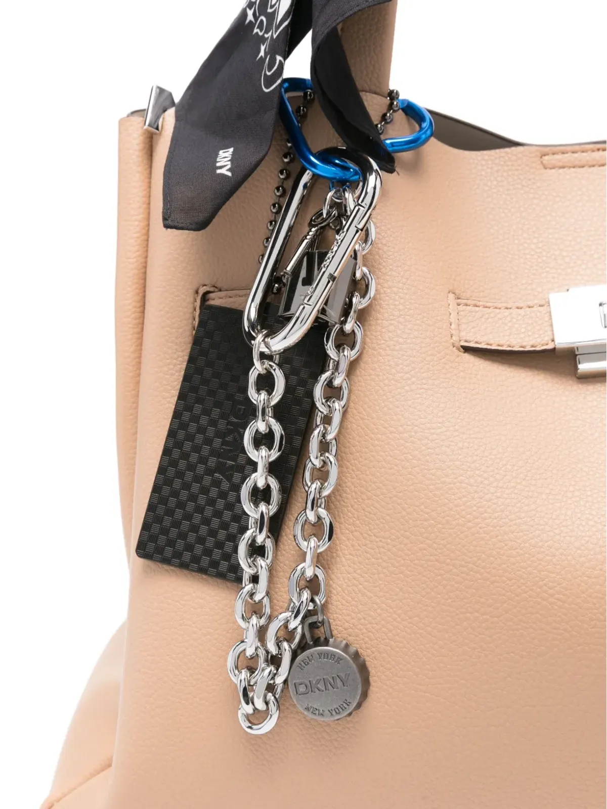 DKNY 大型 Bryar チェーンアクセント トートバッグ - ネュートラルカラー - 画像4