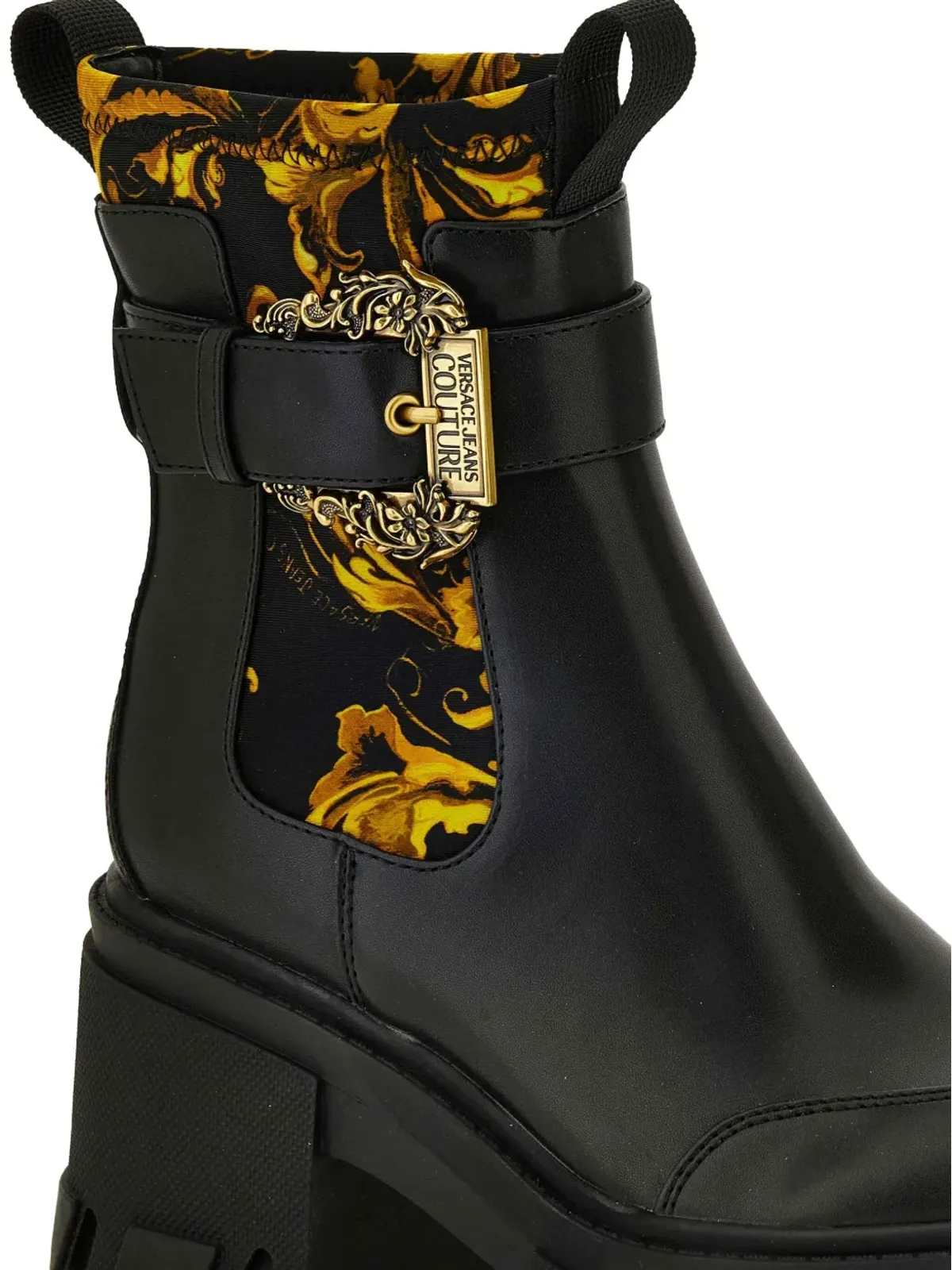 Versace Jeans Couture バックルディテール・プラットフォームブーツ - 画像4