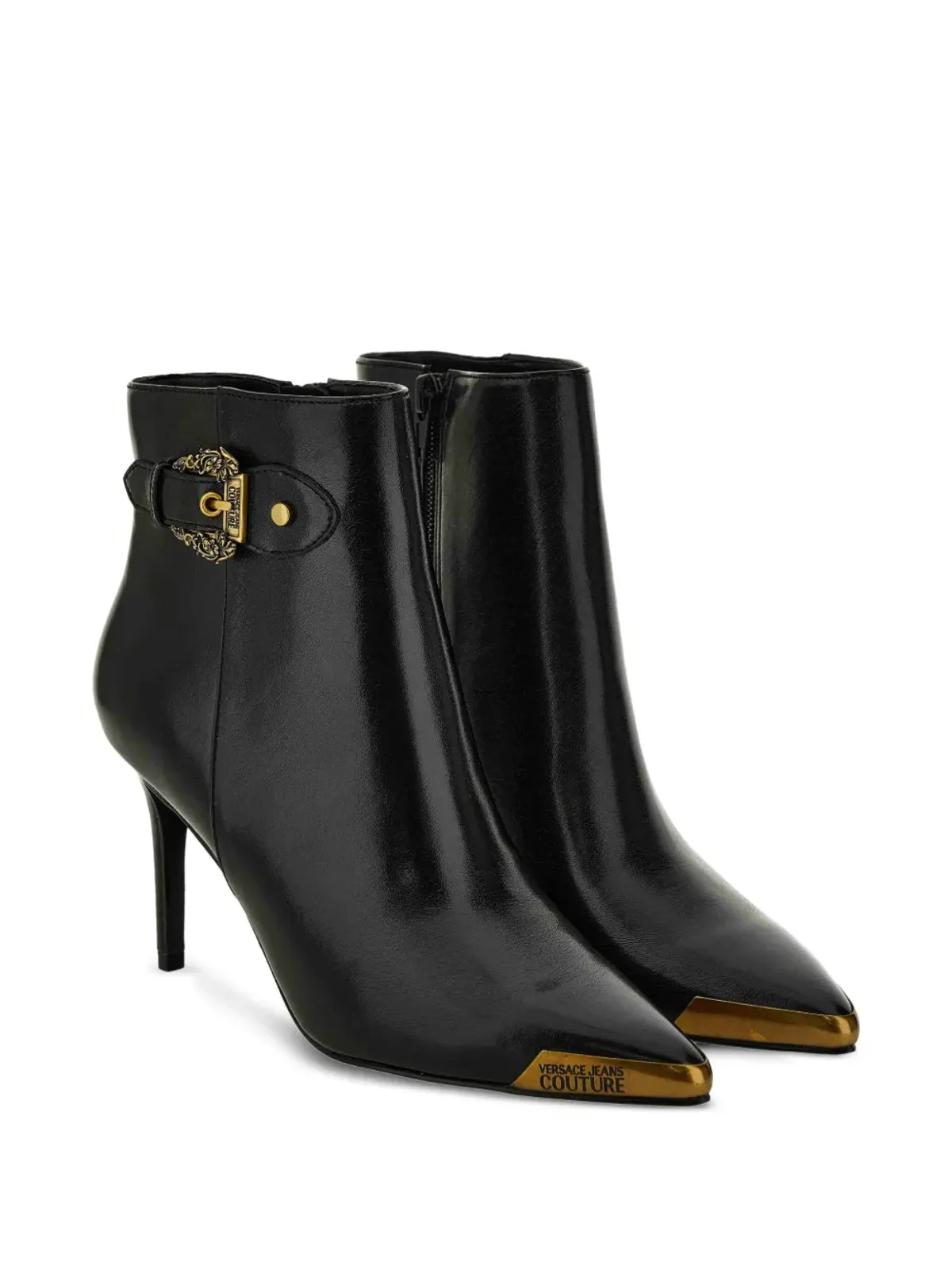 Versace Jeans Couture スカーレットバックルディテール アンクルブーツ - 画像2