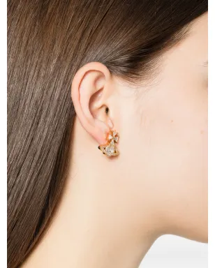 Vivienne Westwood オーブ クロス キュービックジルコニア イヤリング - ゴールド - サムネイル2