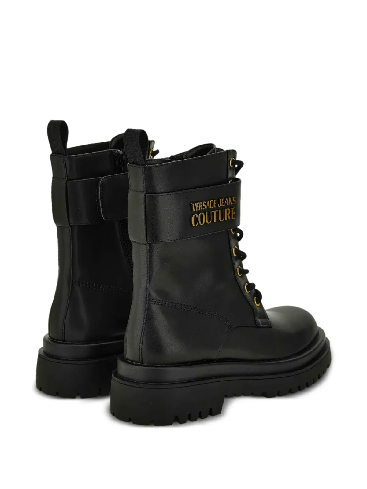Versace Jeans Couture レースアップストラップブーツ - 画像3