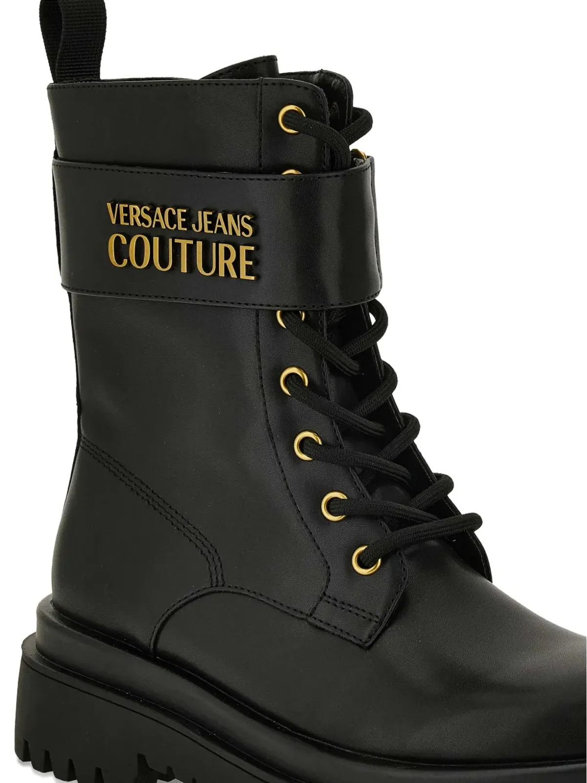 Versace Jeans Couture レースアップストラップブーツ - 画像4