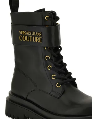 Versace Jeans Couture レースアップストラップブーツ - サムネイル4
