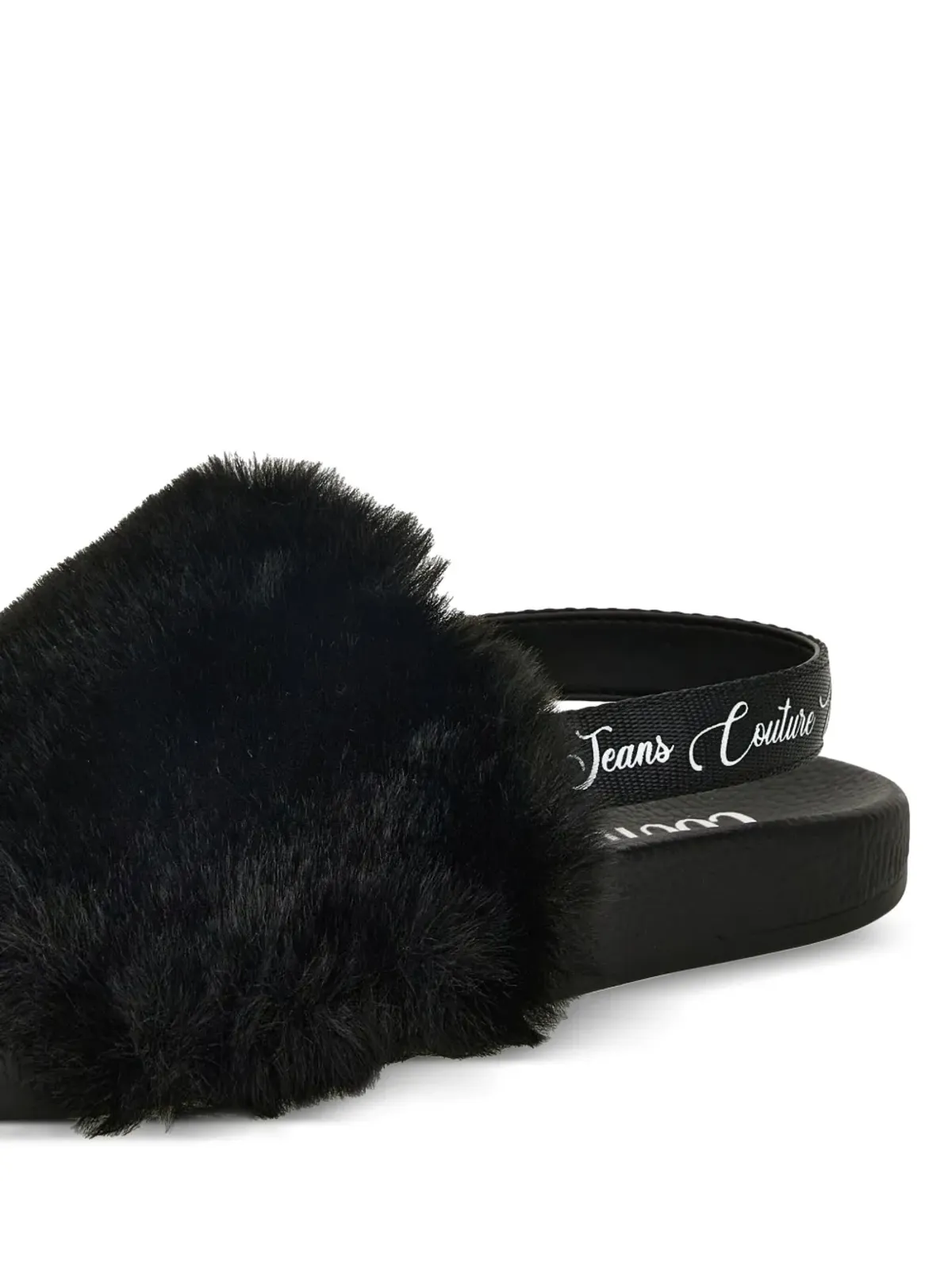 Versace Jeans Couture ファー付きスリングバック・スライド - 画像4