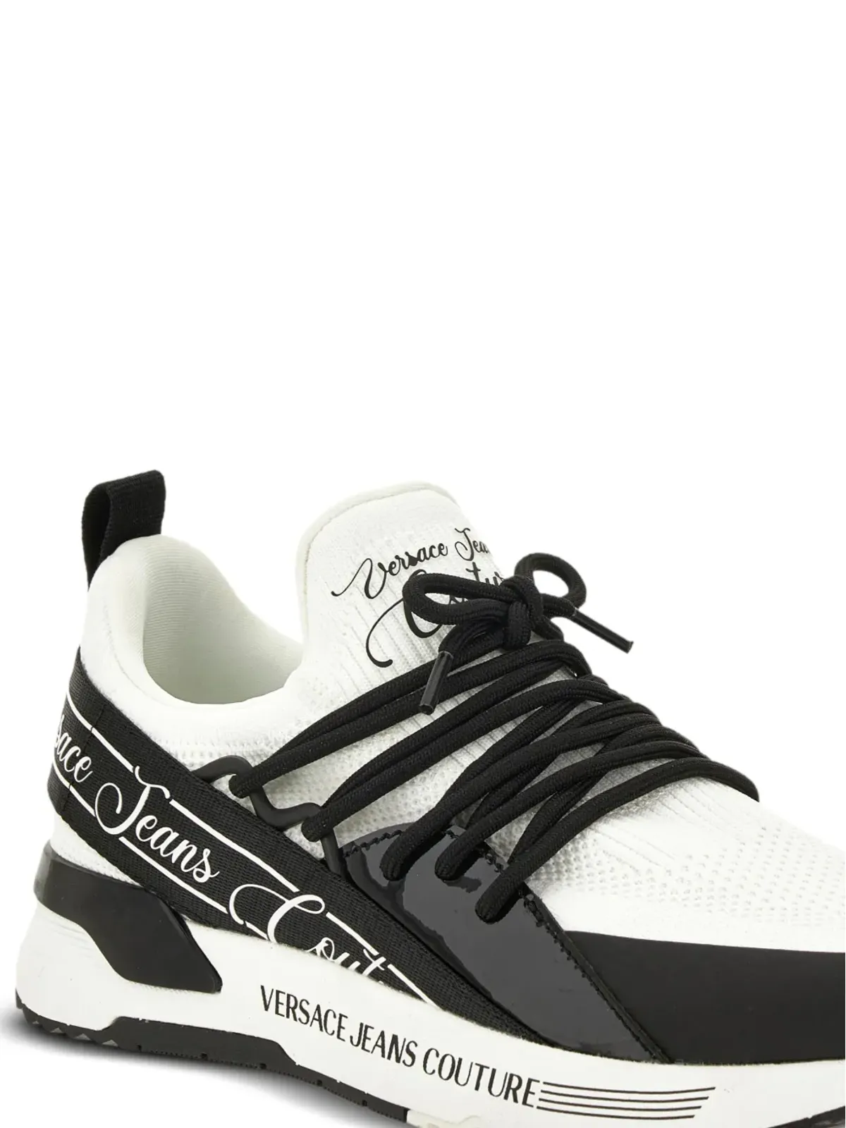 Versace Jeans Couture レースアップ ロゴ トレーナー - ホワイト - 画像4