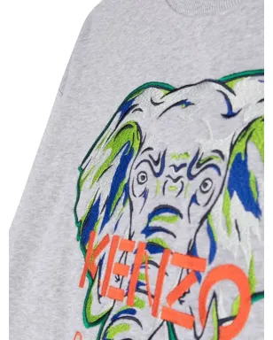 Kenzo Kids エレファントプリントのパネルデザイン スウェットシャツ - サムネイル3