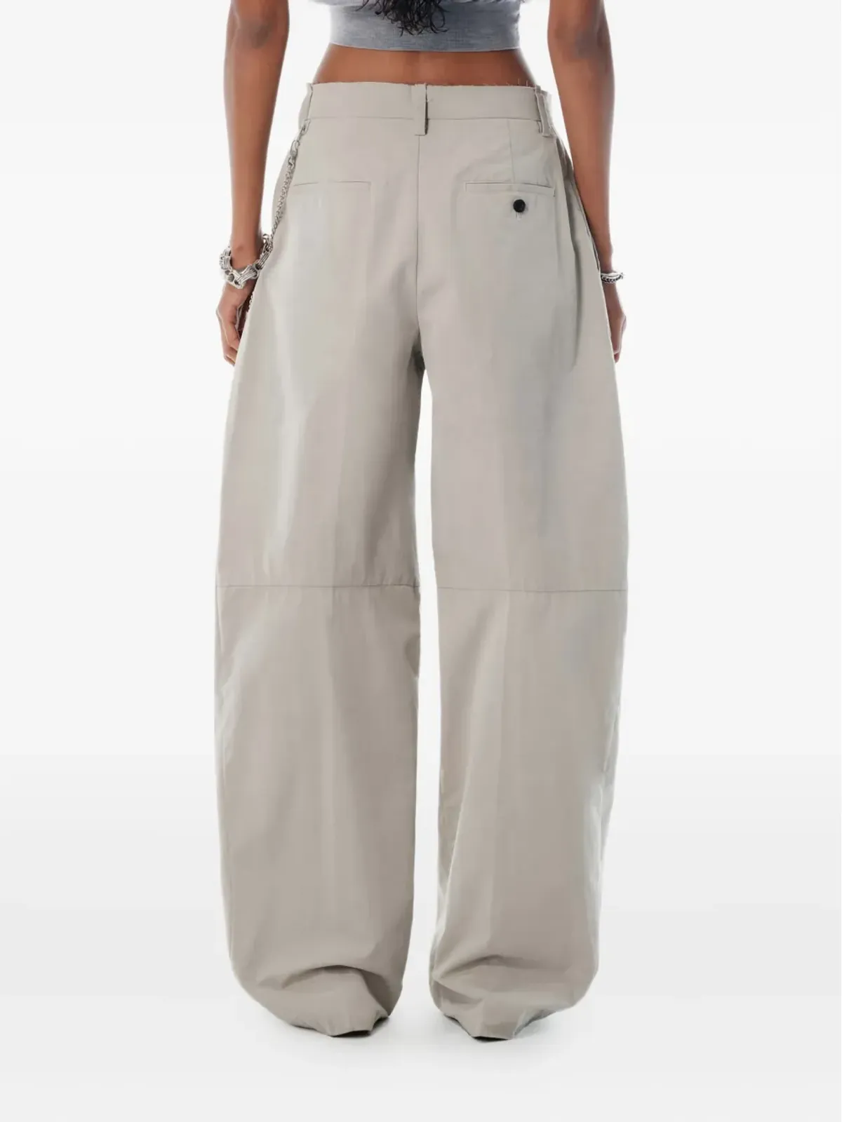 Alexander Wang プリーツチェーンディテールパンツ - STONE - 画像3