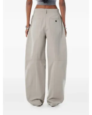 Alexander Wang プリーツチェーンディテールパンツ - STONE - サムネイル3