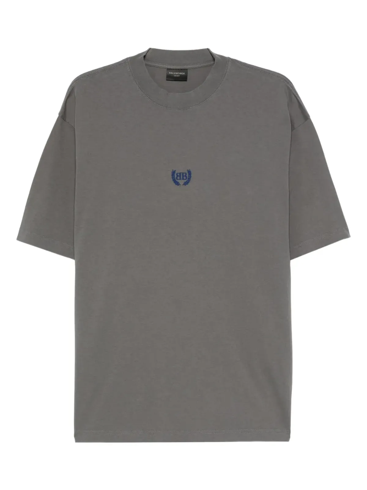 Balenciaga ロゴ刺繍コットンTシャツ - 画像1