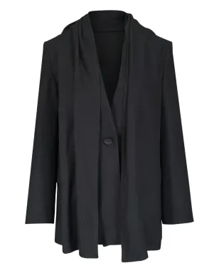TOTEME scarf-detail single-breasted blazer - Grey - サムネイル1