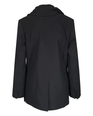 TOTEME scarf-detail single-breasted blazer - Grey - サムネイル2