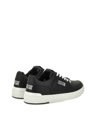 Versace Jeans Couture ロゴディテール レザー スニーカー - ブラック - サムネイル4