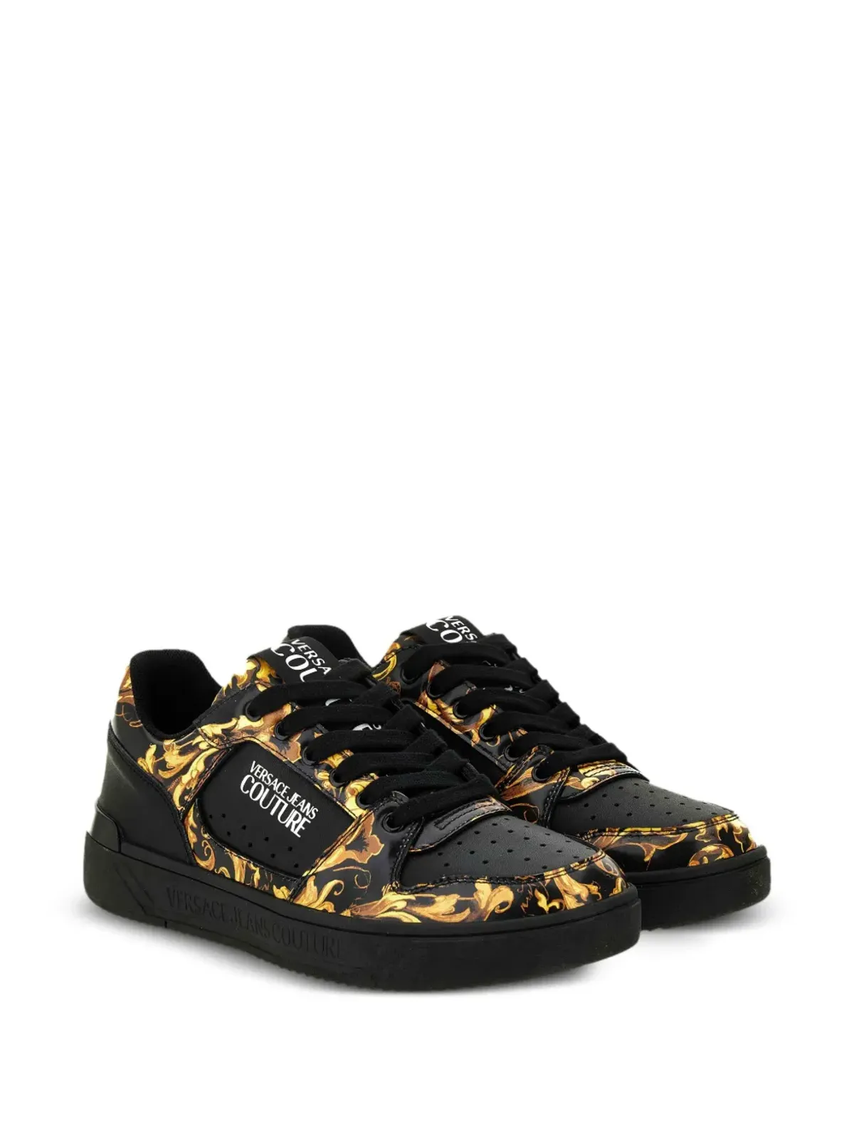 Versace Jeans Couture バーコロプリント レースアップスニーカー - 画像2