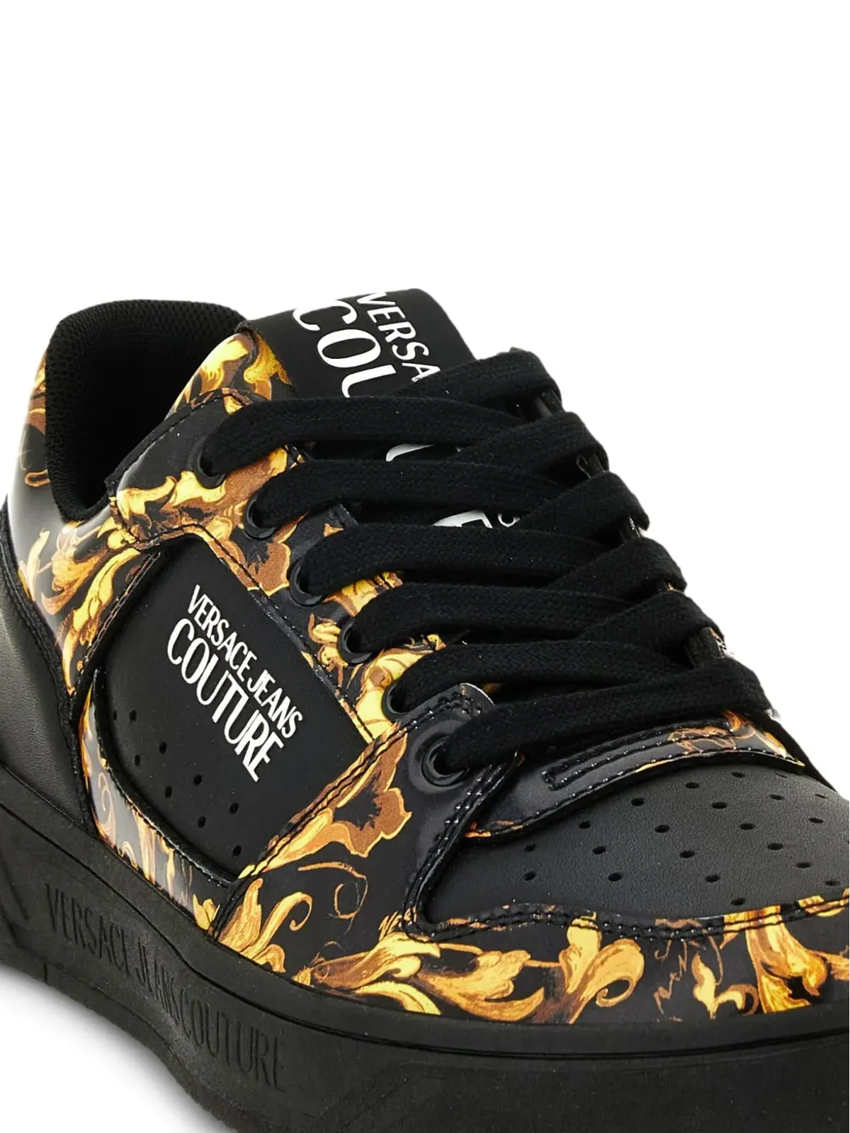 Versace Jeans Couture バーコロプリント レースアップスニーカー - 画像4