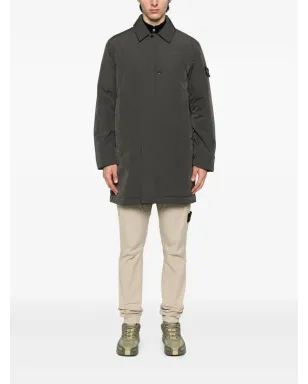 Stone Island ボタン留めコート - グリーン - サムネイル2