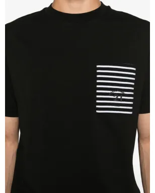Karl Lagerfeld ストライプポケットTシャツ - サムネイル4