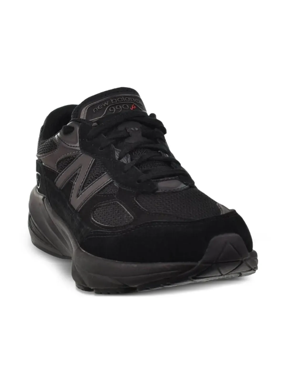 New Balance Kids 990v6 トリプルブラック スニーカー - 画像2
