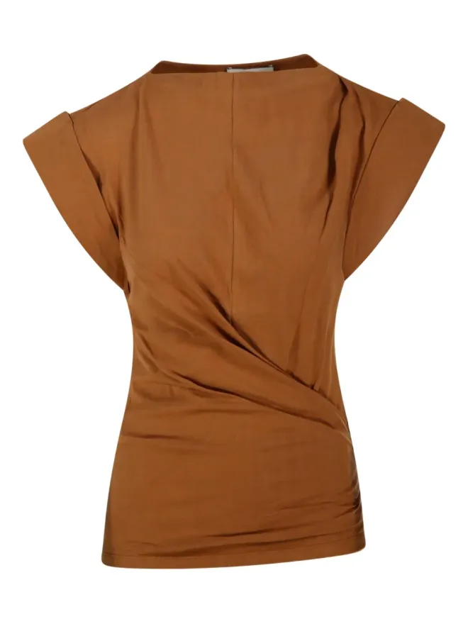MARANT ÉTOILE MARANT ÉTOILE Maisan ドレープキャップスリーブトップの商品画像