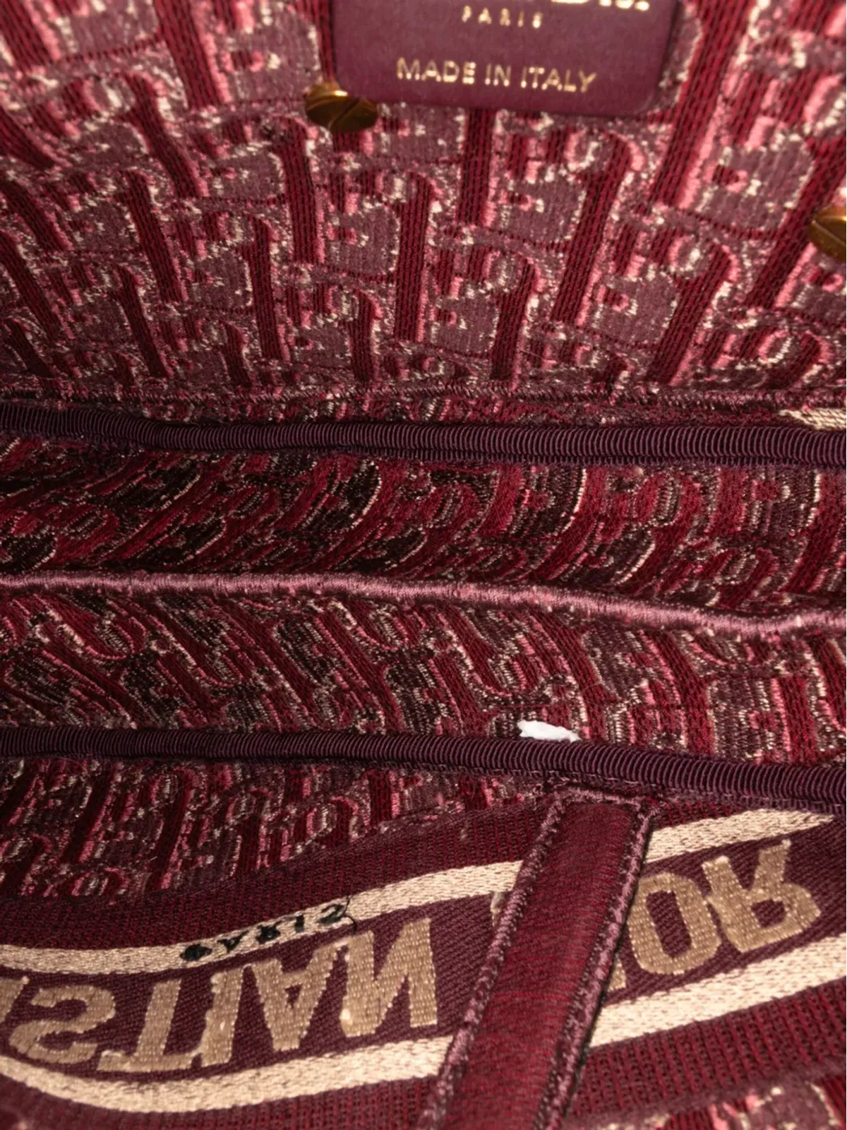 Christian Dior Pre-Owned オブリーク刺繍入りベルベット・サドルバッグ ショルダーバッグ - 画像5