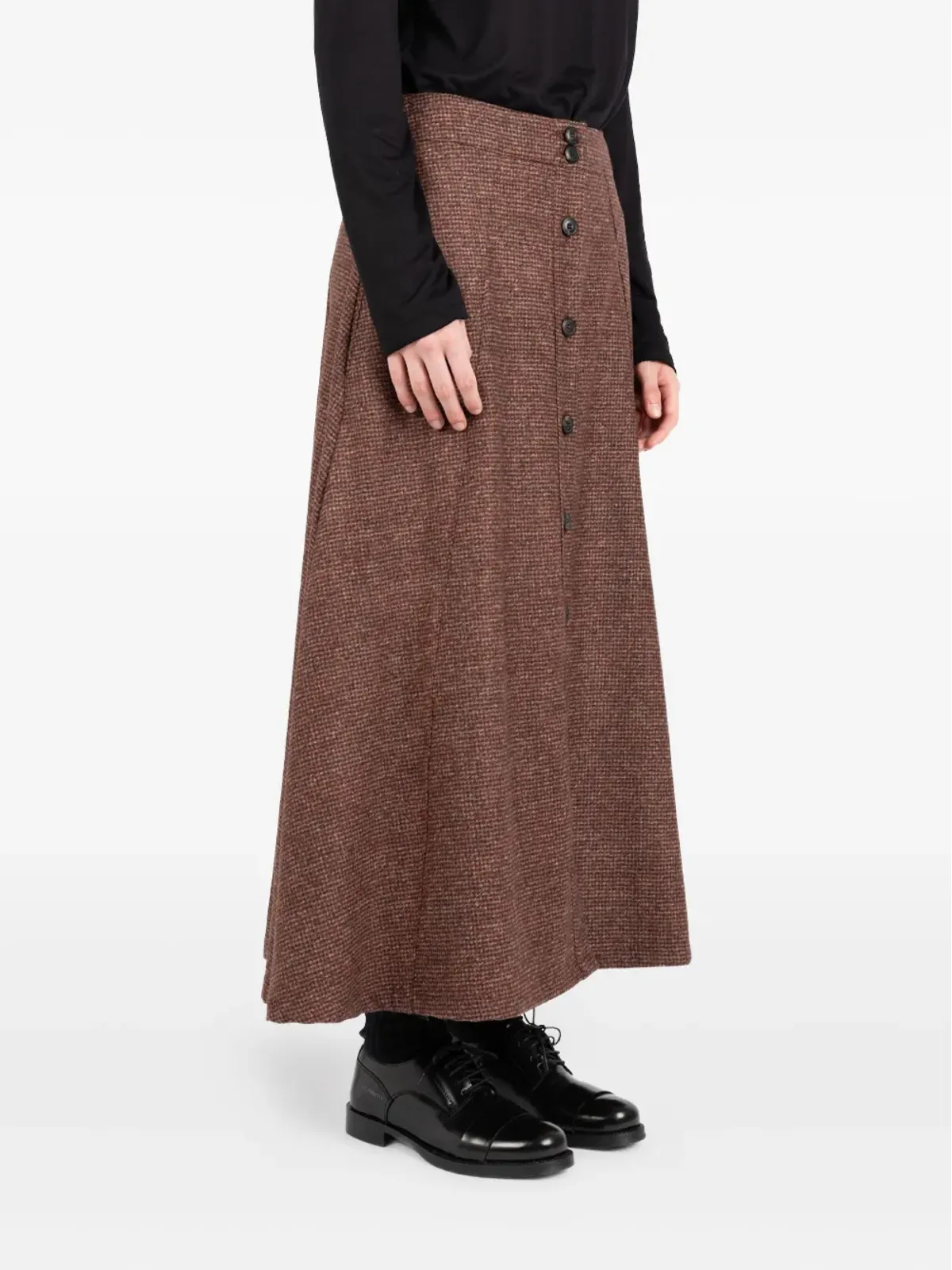 Société Anonyme Alex tweed midi skirt - Brown - 画像2