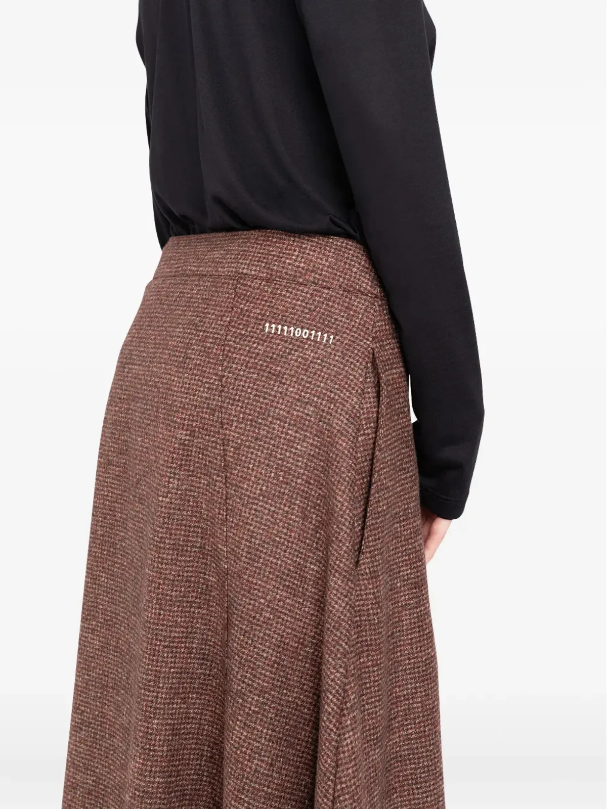 Société Anonyme Alex tweed midi skirt - Brown - 画像4