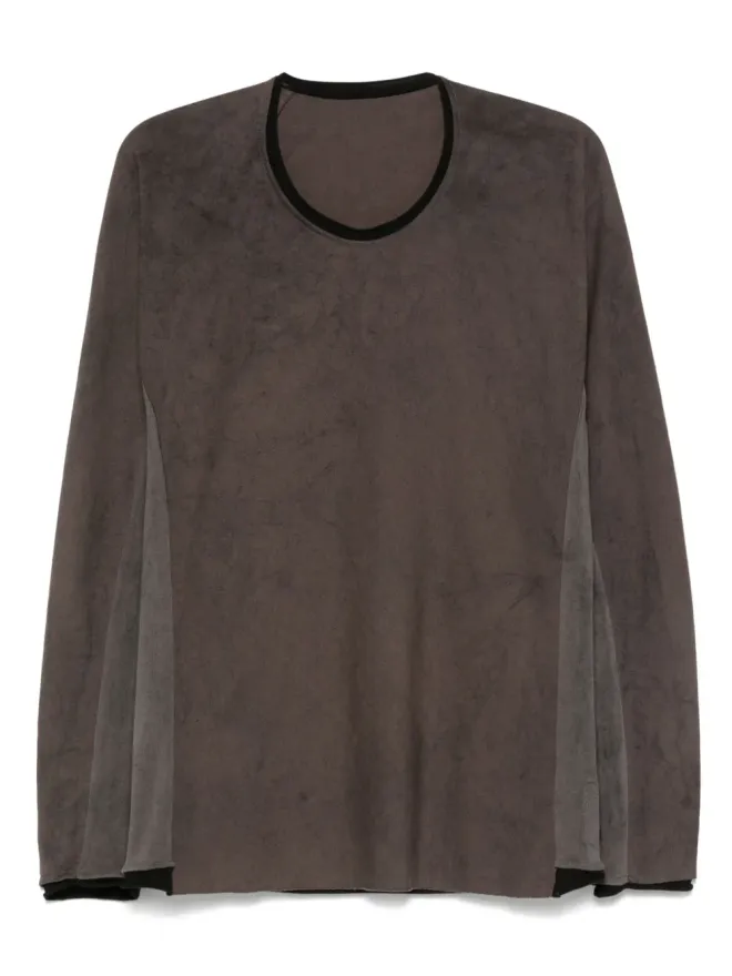 Layer Zero Layer Zero パネルド長袖Tシャツ グレーの商品画像
