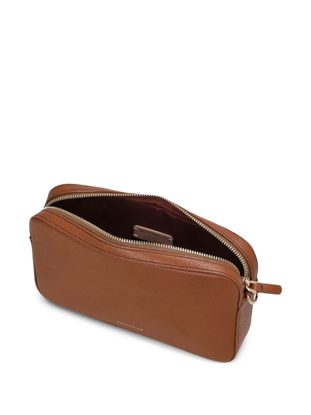 Coccinelle zip shoulder bag - Brown - 画像4