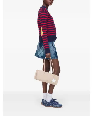 Marc Jacobs ストライプ柄花モチーフセーター レッド - サムネイル2