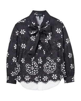Marc Jacobs アイレットボウブラウス - サムネイル1