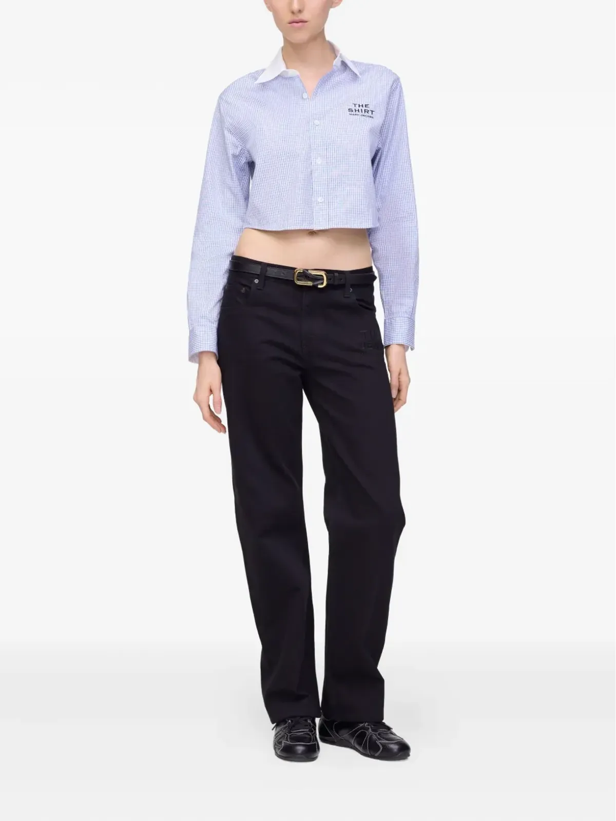 Marc Jacobs ノット付きバックル レザーベルト - ブラック - 画像4
