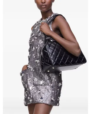 Marc Jacobs キルテッドレザー デュアル サッチェル バッグ - ブラック - サムネイル2