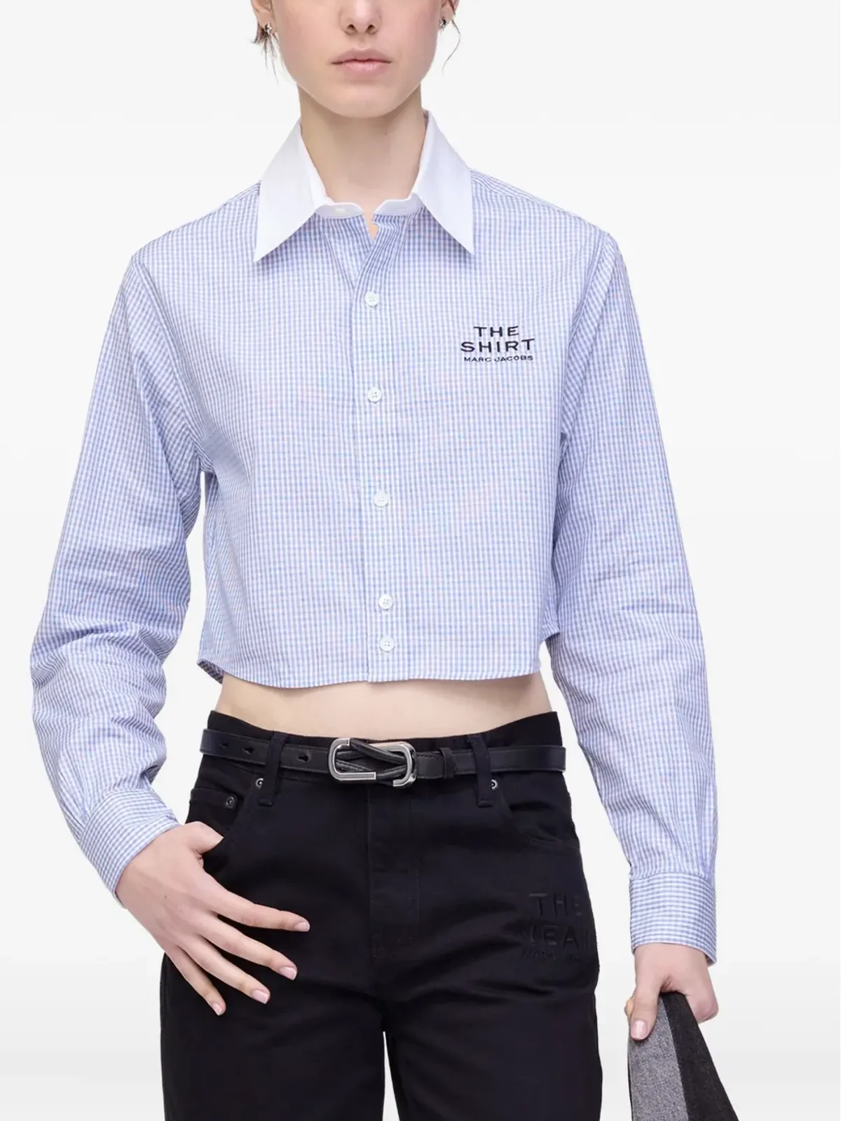 Marc Jacobs ギンガムチェック クロップドシャツ - 画像4