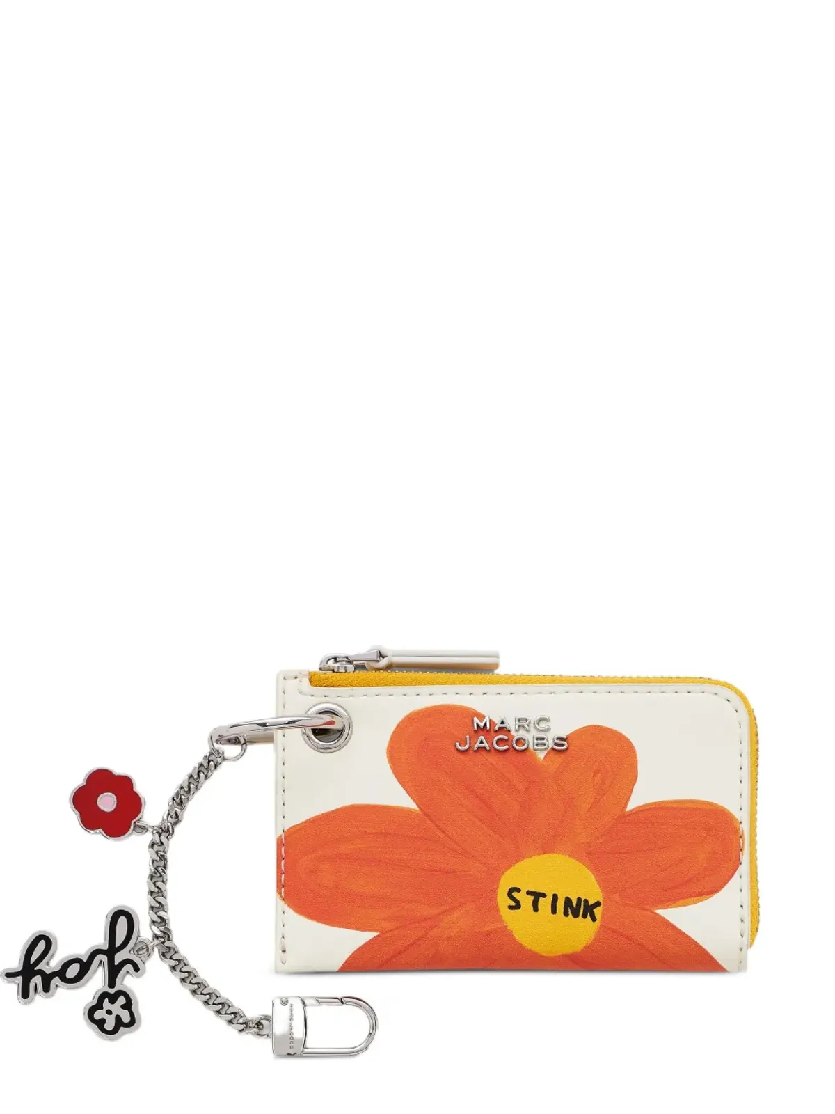 Marc Jacobs 花柄プリント ジップアラウンド バッグチャーム - 画像1