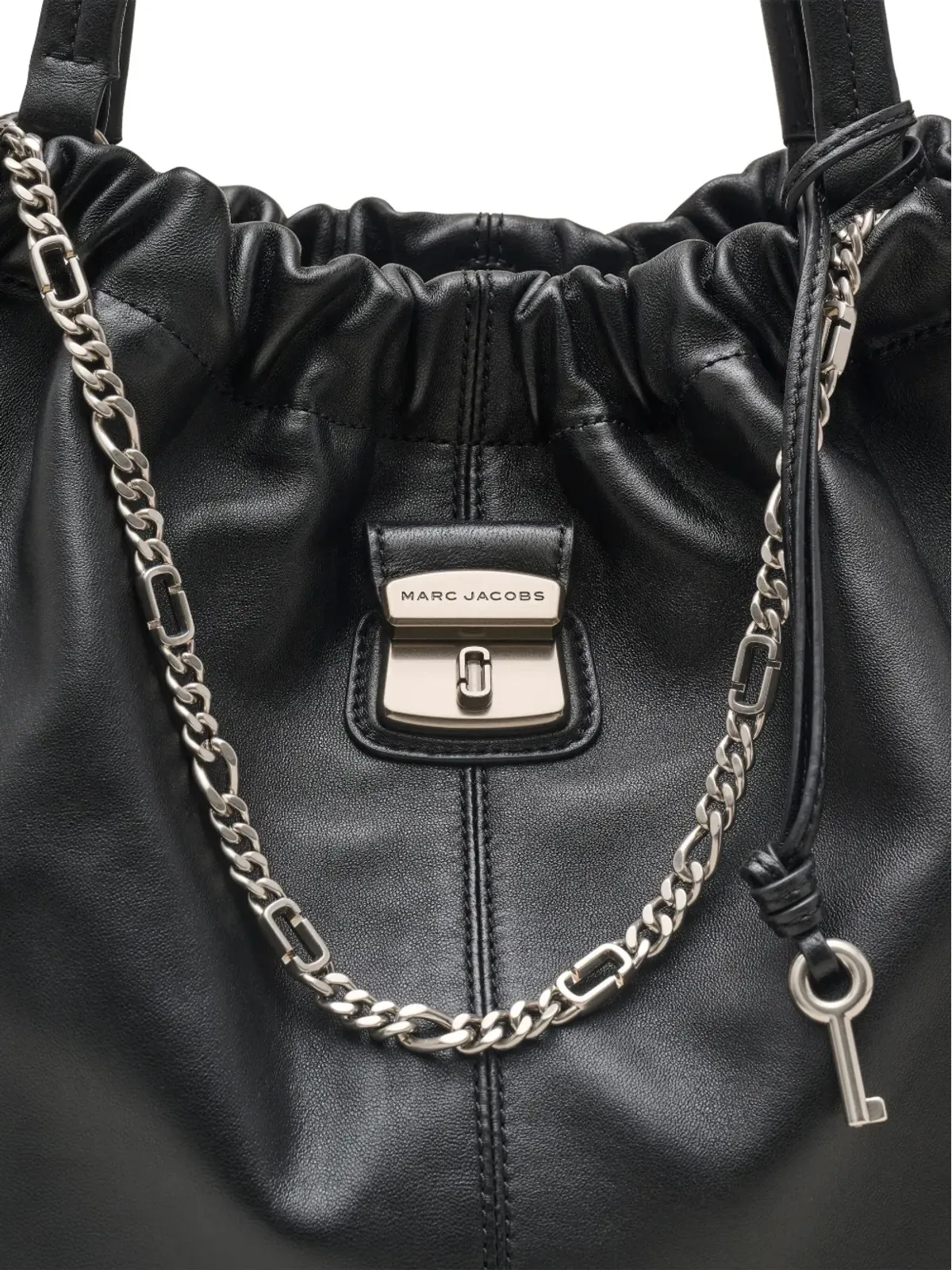 Marc Jacobs クリスティナ チェーン装飾ドローストリング トートバッグ - 画像4