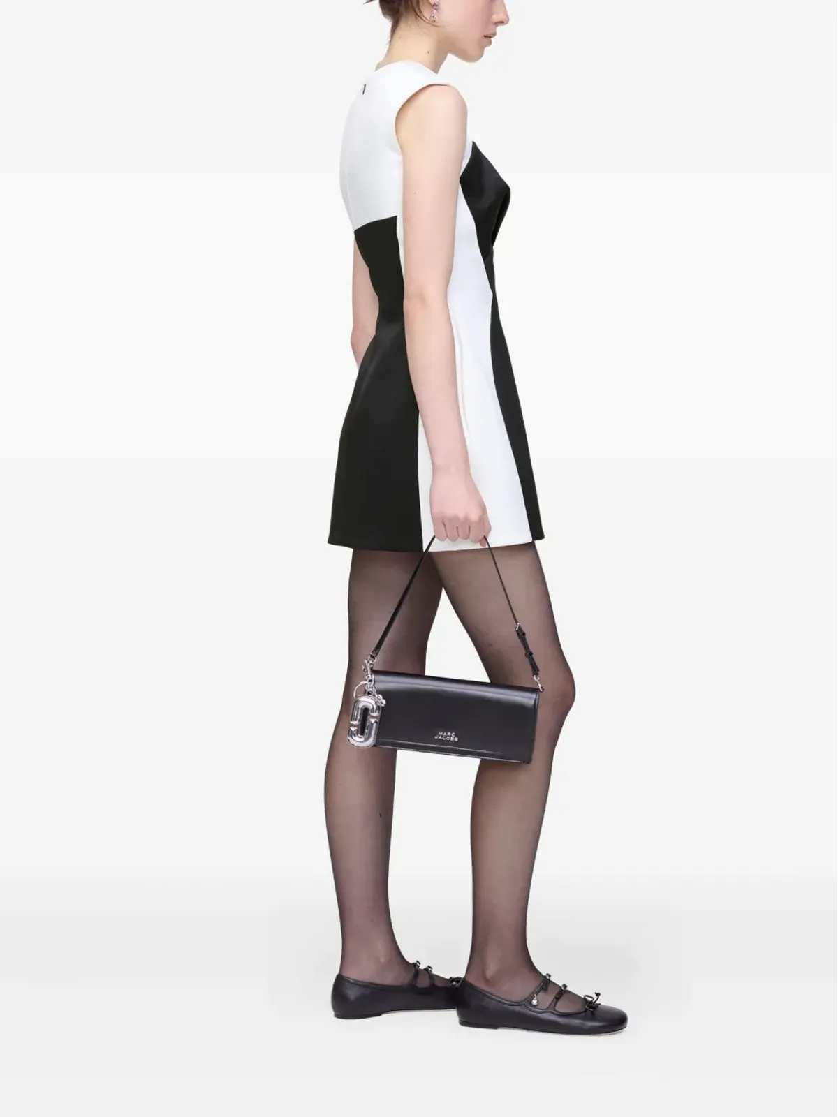 Marc Jacobs 縫い目入りサテンのミニドレス - 画像3